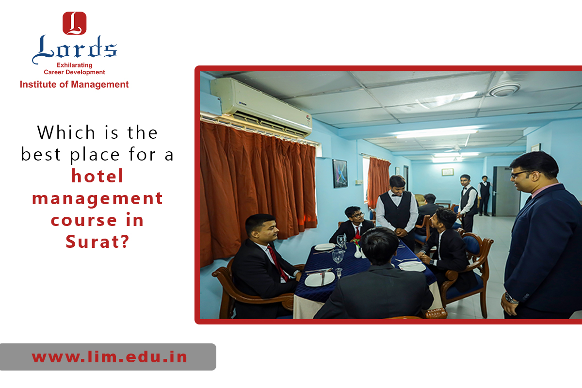 Which is the best place for a hotel management course in Surat?