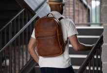 leather backpack